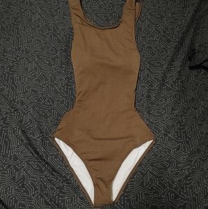 New Without Tags-"L"Chocolate Brown Bathing Suit